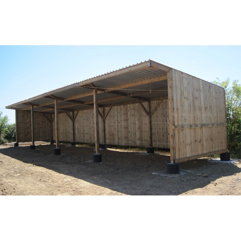 Classic Shelter Max 95 m²: 20 x 4 m + 1 m Markise